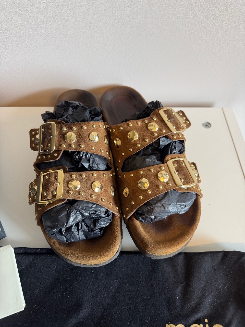 Feelstuds camel sandles - Picture 2 of 5